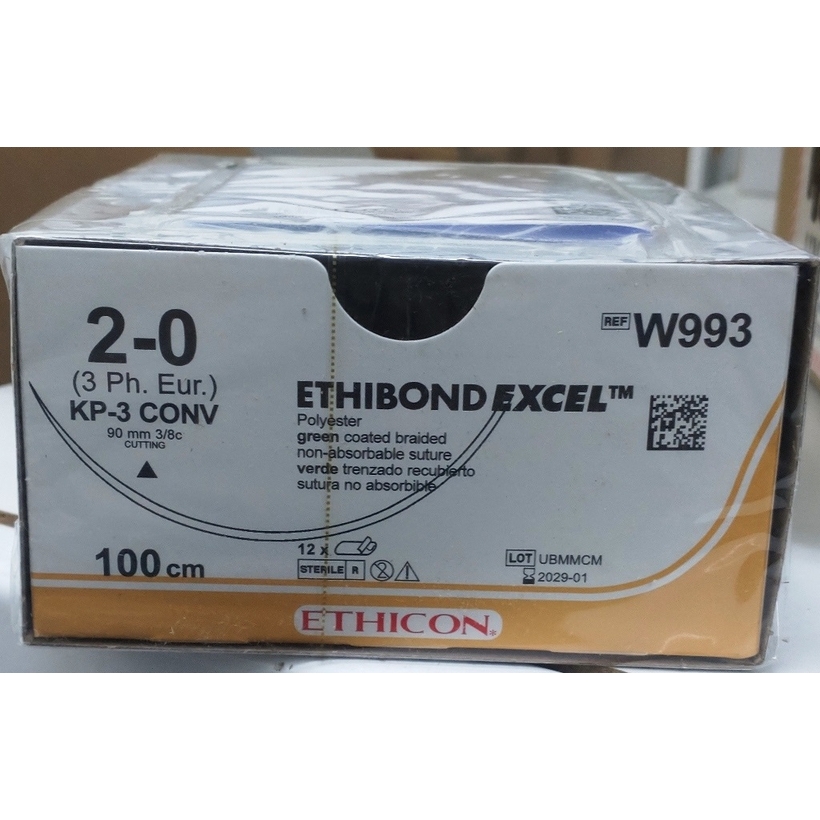ETHIBOND EXCEL 100 cm M3 (2/0) /W993/ № 12