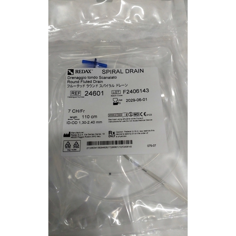 SPIRAL DRAIN - dren cu 4 canale, CH7 cu trocar 24601