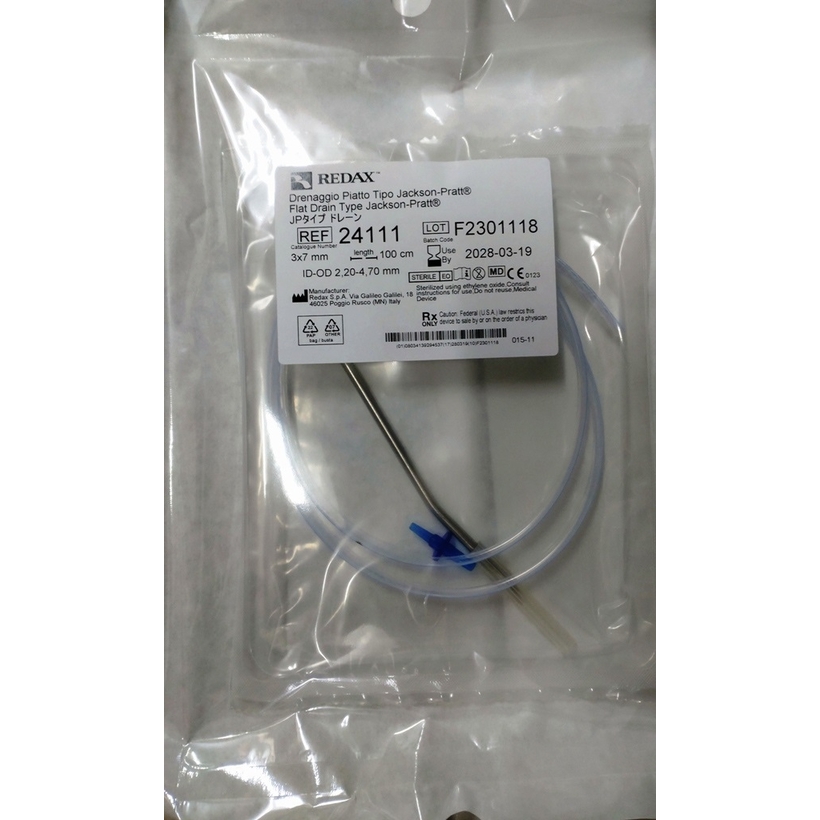 Dren Plat din silicon 3x7mm cu trocar 24111