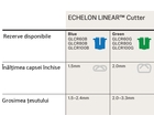Rezervă pentru stapler liniar ECHELON LINEAR™ Cutter, cod , verde (100 mm)