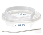 Dren PlAT din silicon, cu 4 canale și troacar 24625