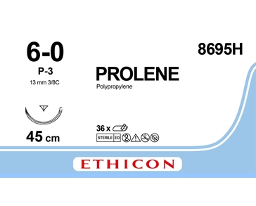 PROLENE 45cm, 6/0, 13mm /8695H/ № 36