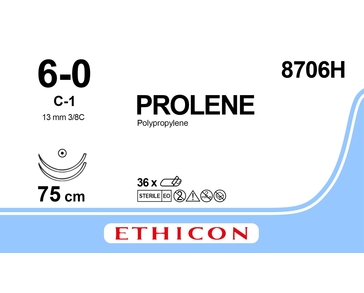 PROLENE 75cm, 6/0, 13mm /8706H/ № 36