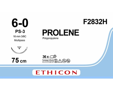 PROLENE 75 cm 6/0 /F2832H/ № 36