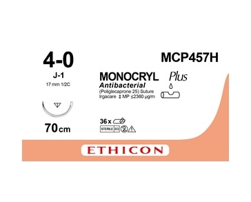 MONOCRYL PLUS 70 cm 4/0 /MCP457H/ №36