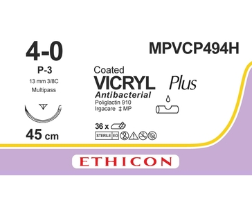 VICRYL Plus 45 cm 4/0 /MPVCP494H/ № 36