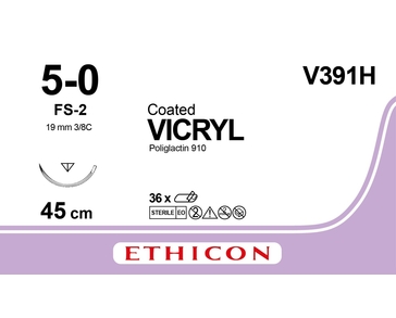 VICRYL 45 см M1 (5/0) /V391H/ № 36