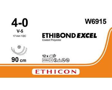 ETHIBOND EXCEL 90 cm 4/0 /W6915/ № 12
