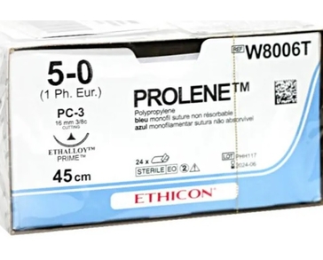 PROLENE BLU 45 cm M1 (5/0) /W8006T/ № 24