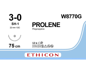 PROLENE 75 cm M2 (3/0) /W8770G/ № 12