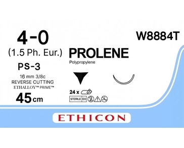 PROLENE 45 cm M1.5 (4/0) /W8884T/ № 24