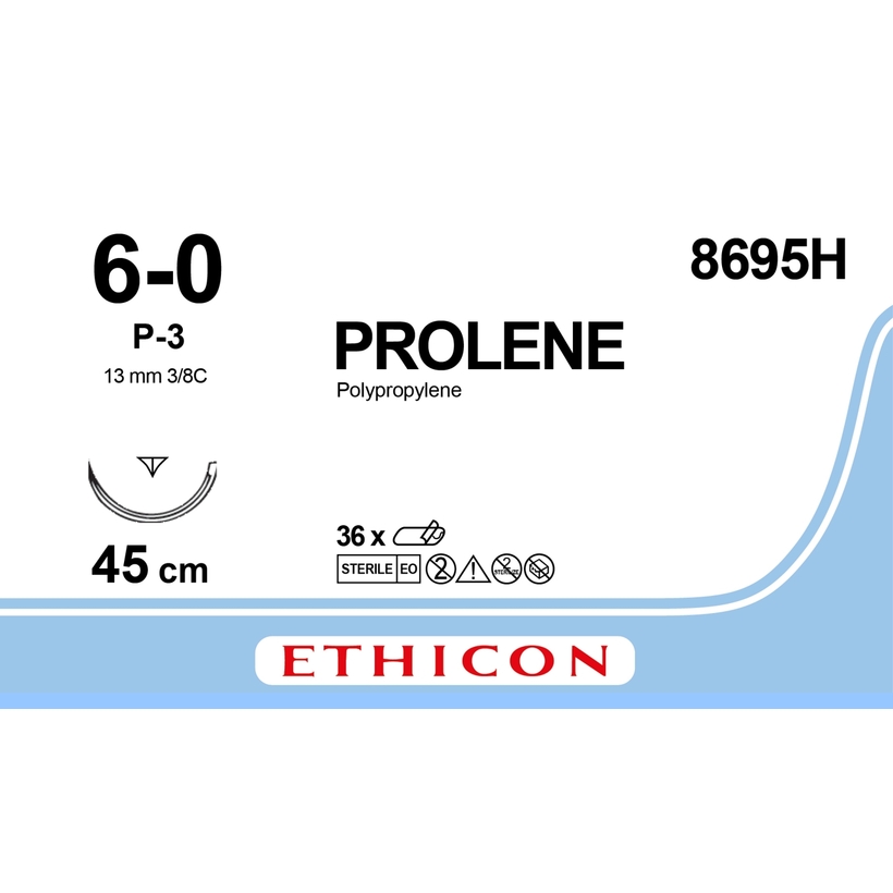 PROLENE 45cm, 6/0, 13mm /8695H/ № 36