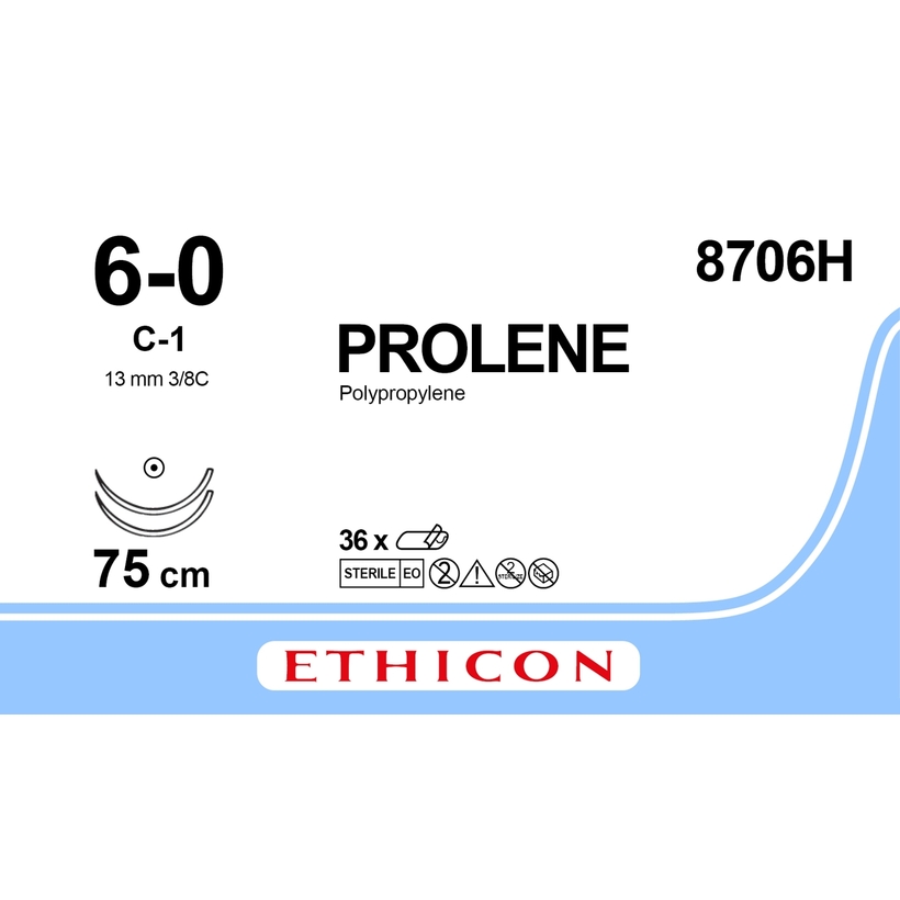 PROLENE 75cm, 6/0, 13mm /8706H/ № 36