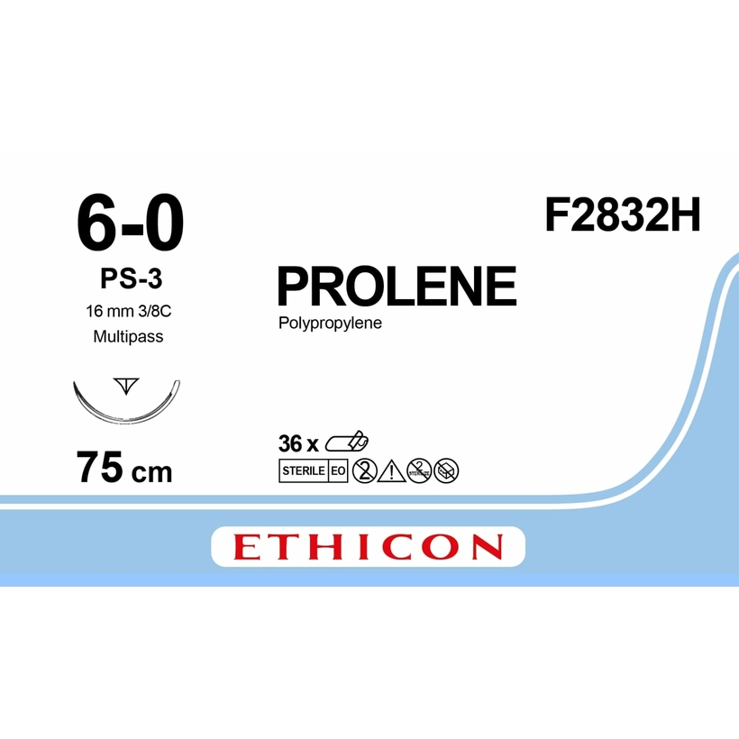 PROLENE 75 cm 6/0 /F2832H/ № 36