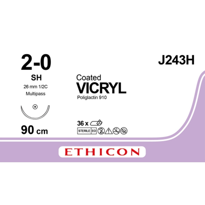 VICRYL™ 90 cm M3 (2/0) /J243H/ № 36
