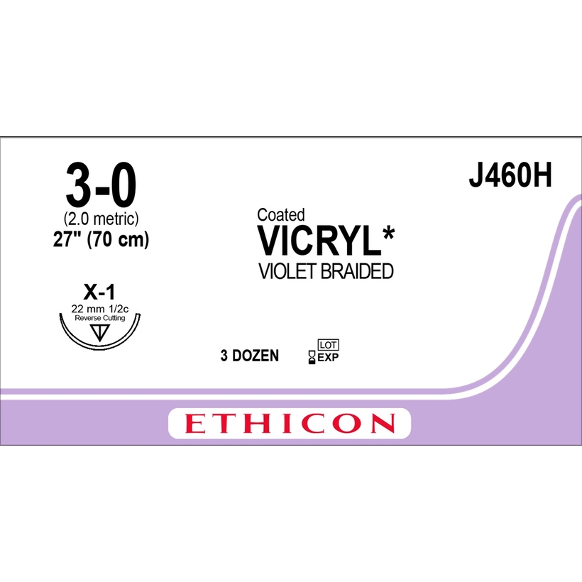 VICRYL™ 70 см M2 (3/0) /J460H/ № 36