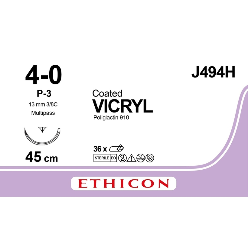 VICRYL™ 45 cm M1.5 (4/0) /J494H/ № 36
