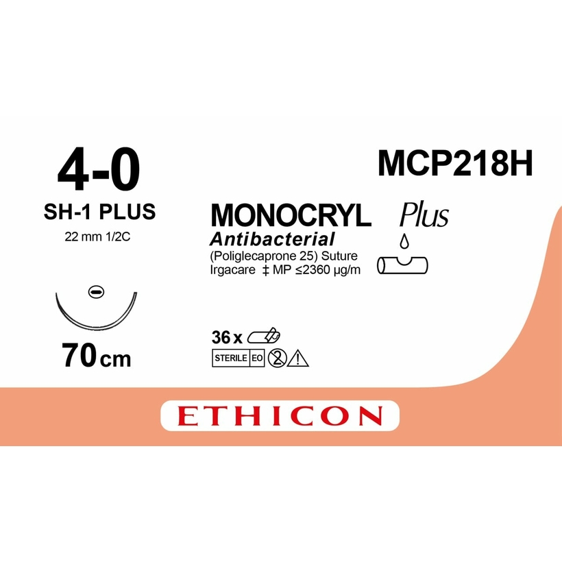 MONOCRYL PLUS 70 cm M1.5 (4/0) /MCP218H/ № 36