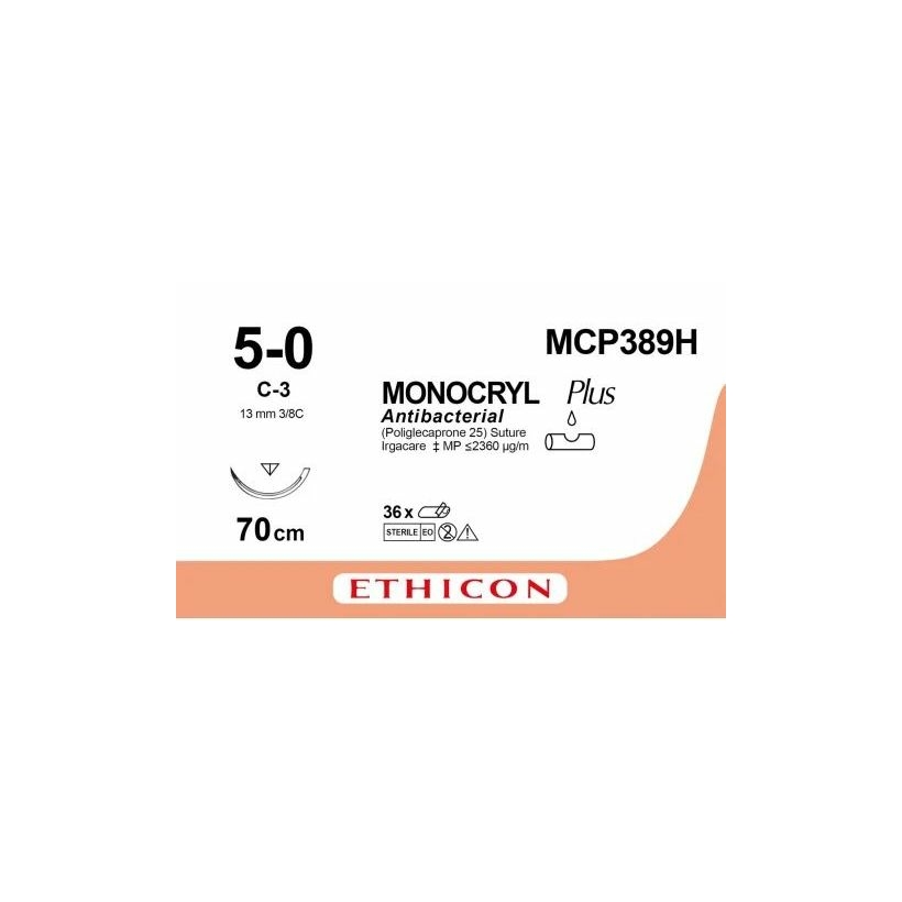 MONOCRYL PLUS 70 cm M1 (5/0) /MCP389H/ №36