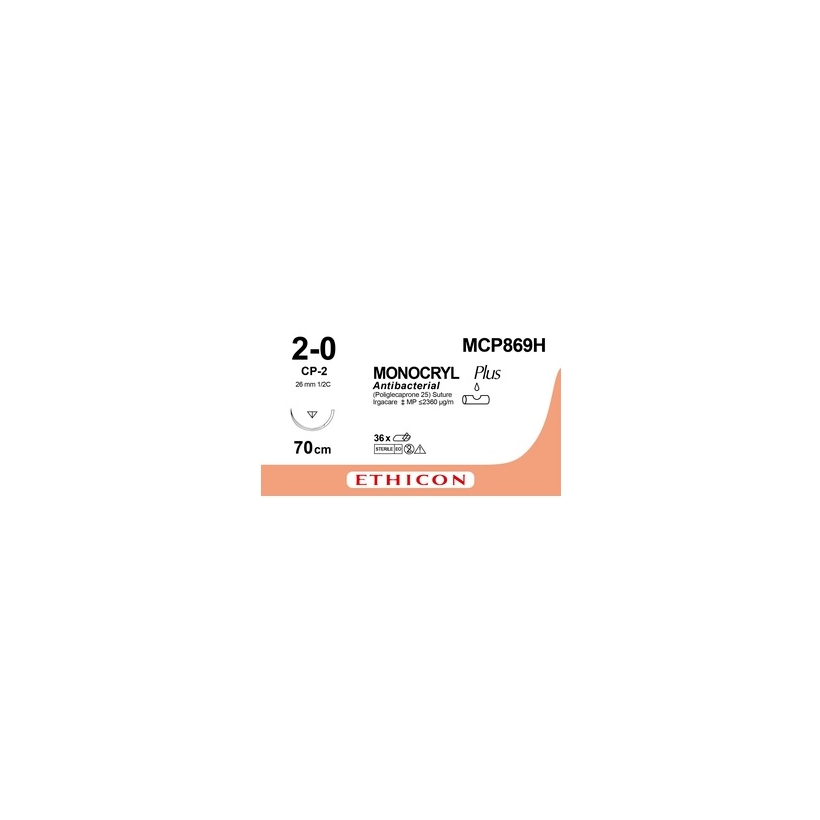 MONOCRYL PLUS 70 cm 2/0 /MCP869H/ № 36