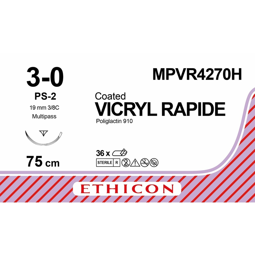 VICRYL RAPIDE 75 cm 3/0 /MPVR4270H/ № 36