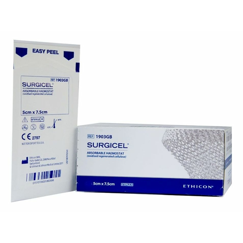 Surgicel ORIGINAL 5x7,5cm, nr.12, 1903EE