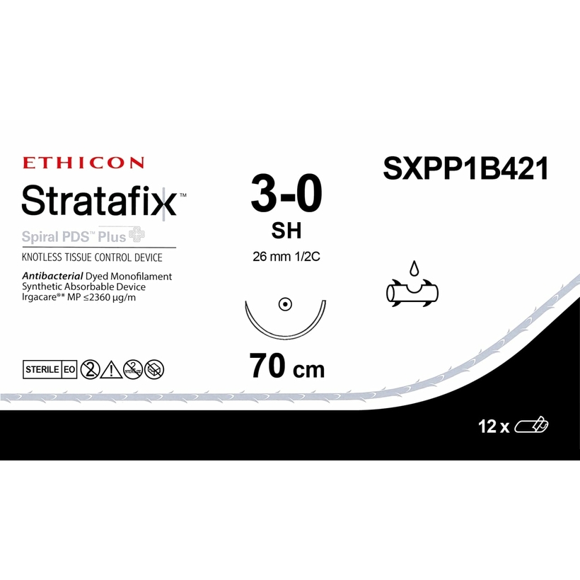 Stratafix Spiral PDS Plus 70cm M2 (3/0) /SXPP1B421/ №12