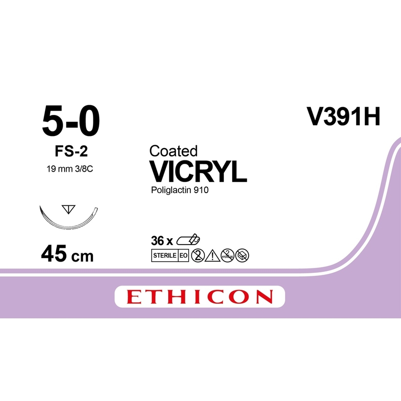 VICRYL 45 см M1 (5/0) /V391H/ № 36