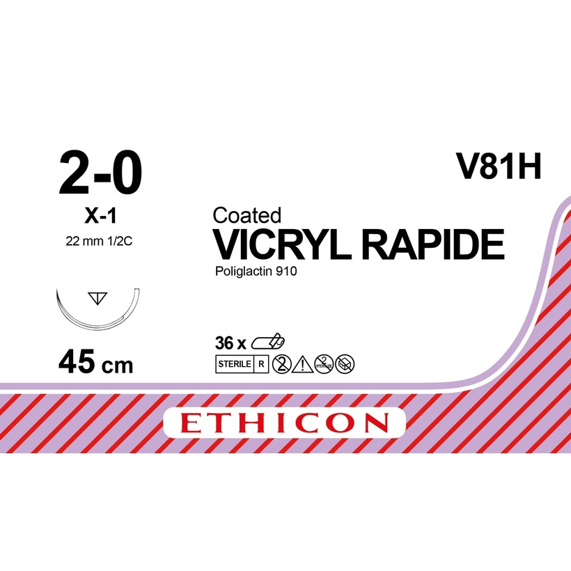 VICRYL RAPIDE 45 cm 2/0 /V81H/ №36
