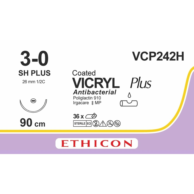 VICRYL Plus 90 cm 3/0 /VCP242H/ № 36
