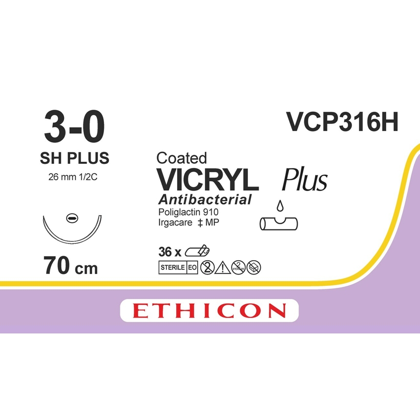 VICRYL Plus 70 cm 3/0 /VCP316H/ № 36