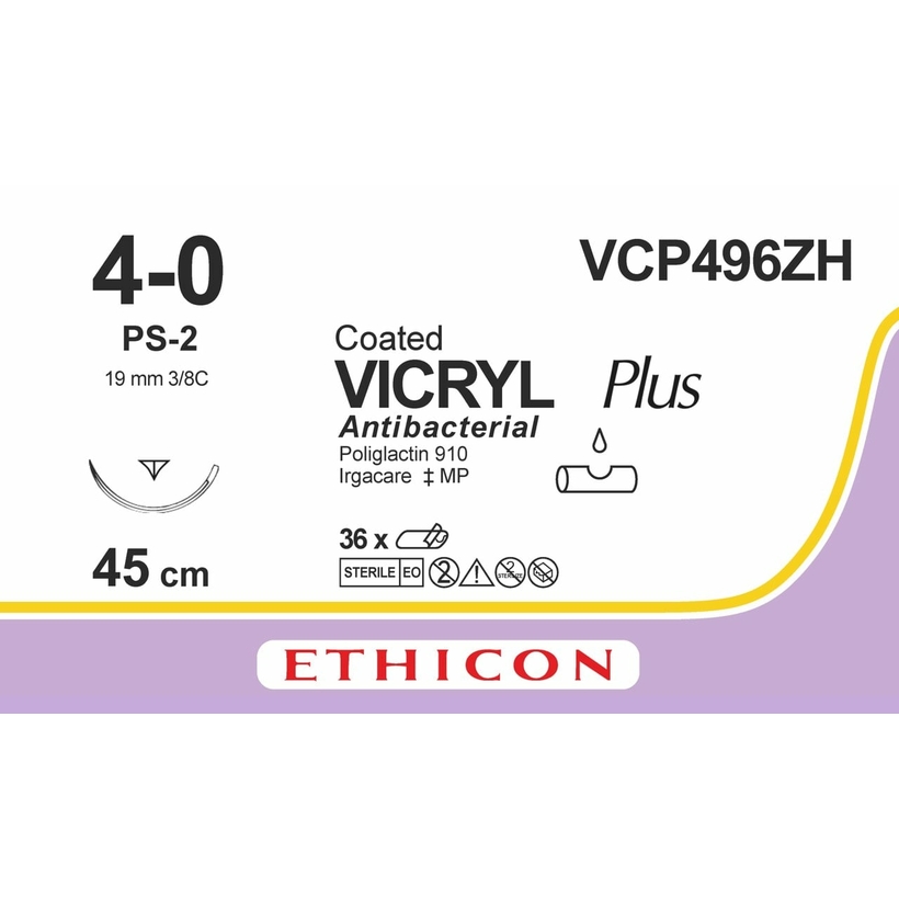 VICRYL Plus 45 cm 4/0 /VCP496ZH/ № 36