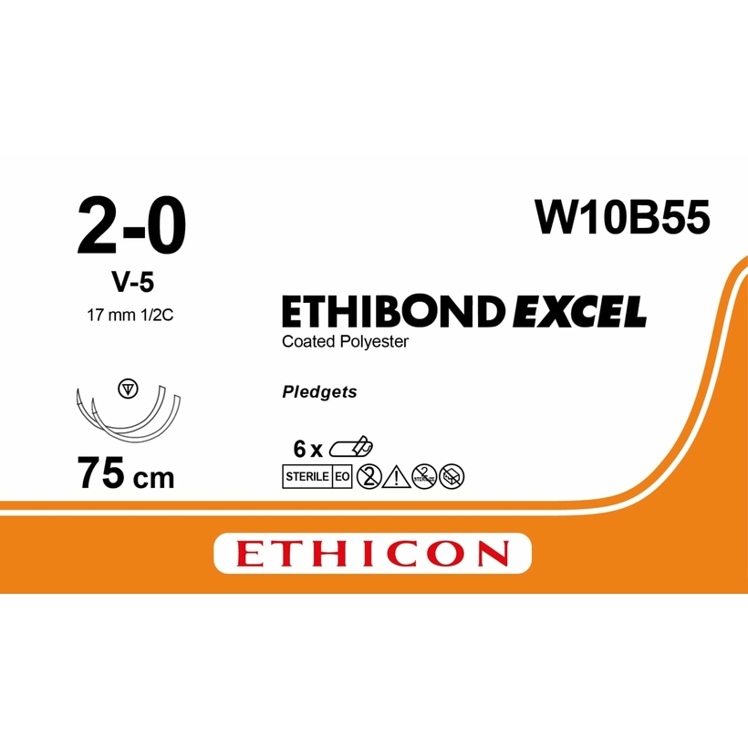ETHIBOND EXCEL 10x75 cm M3 (2/0) /W10B55/ № 6