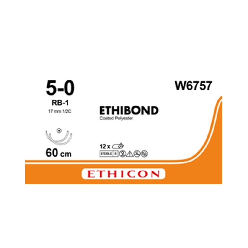 ETHIBOND EXCEL 60 cm M1 (5/0) /W6757/ № 12
