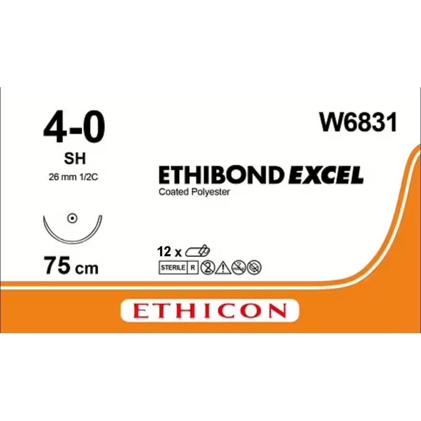 ETHIBOND EXCEL 75 cm M1.5 (4/0) /W6831/ № 12