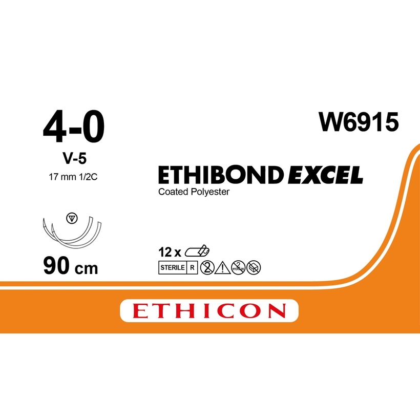 ETHIBOND EXCEL 90 cm 4/0 /W6915/ № 12