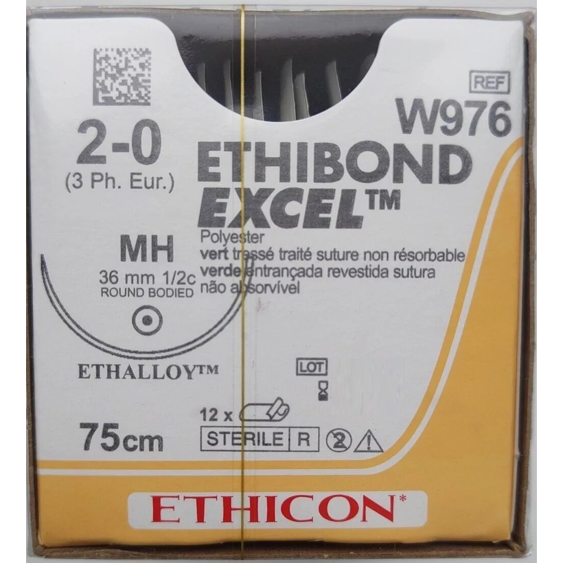 ETHIBOND EXCEL 75 cm M3 (2/0) /W976/ № 12