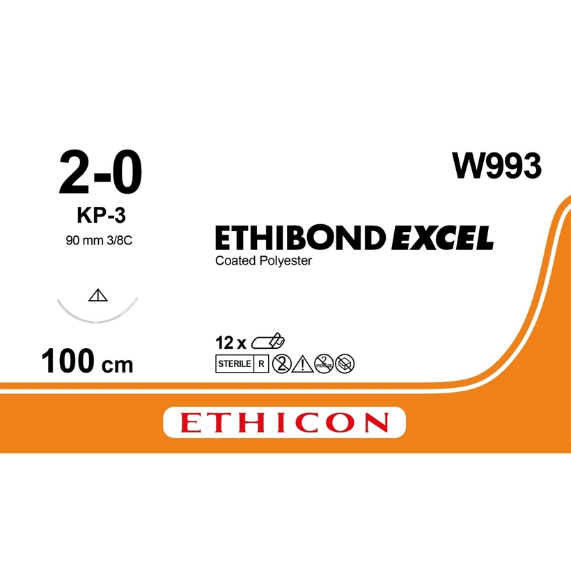ETHIBOND EXCEL 100 cm M3 (2/0) /W993/ № 12