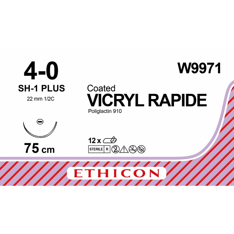 VICRYL RAPIDE 75 cm M1,5 (4/0) /W9971/ №12